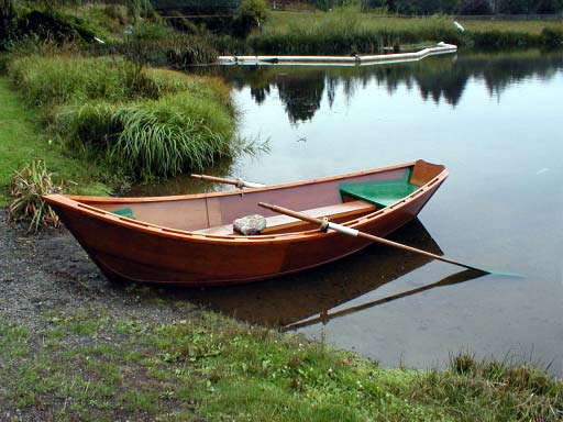 Wooden Drift Boat Fly Fishing